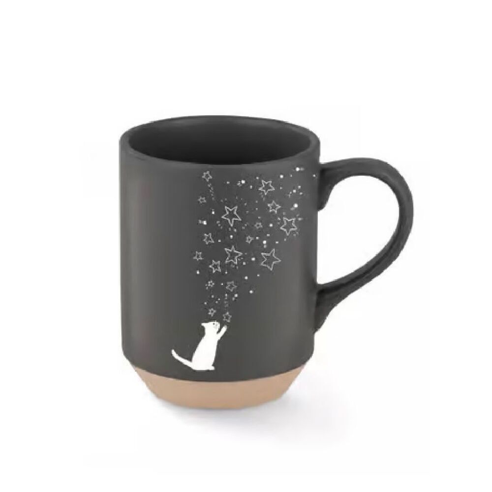 Fringe Studio Celestial Cat Stoneware Mug
